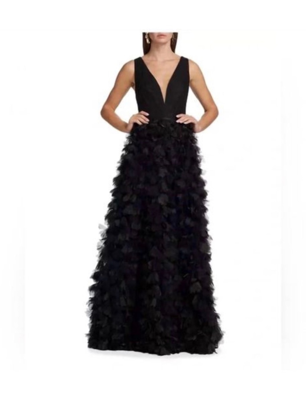 Marchesa - Tulle Rosette Gown